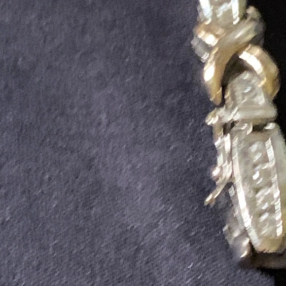 Sterling/cubic Zirconia Bracelet 7.5” - Picture 4 of 13